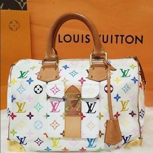 Authentic multicolor white speedy 30